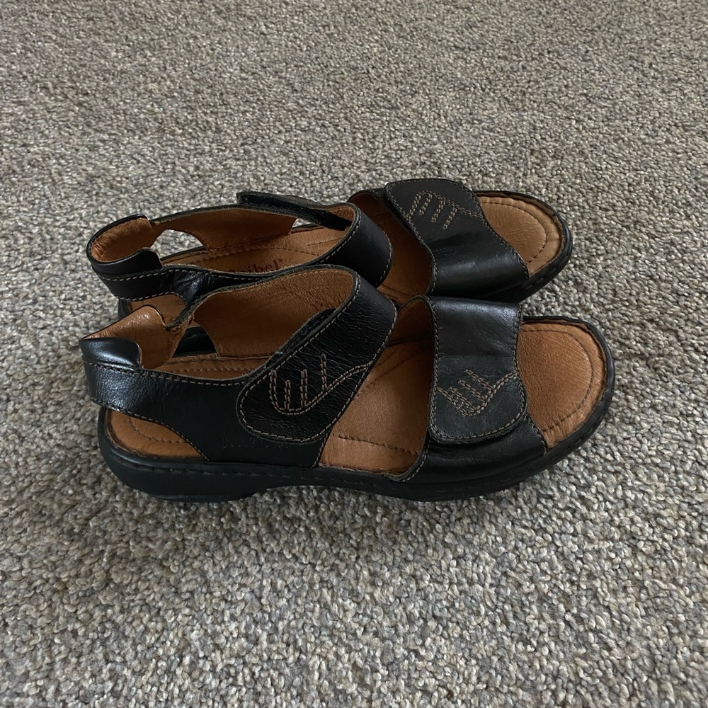 Stylish Black and Brown Sandals